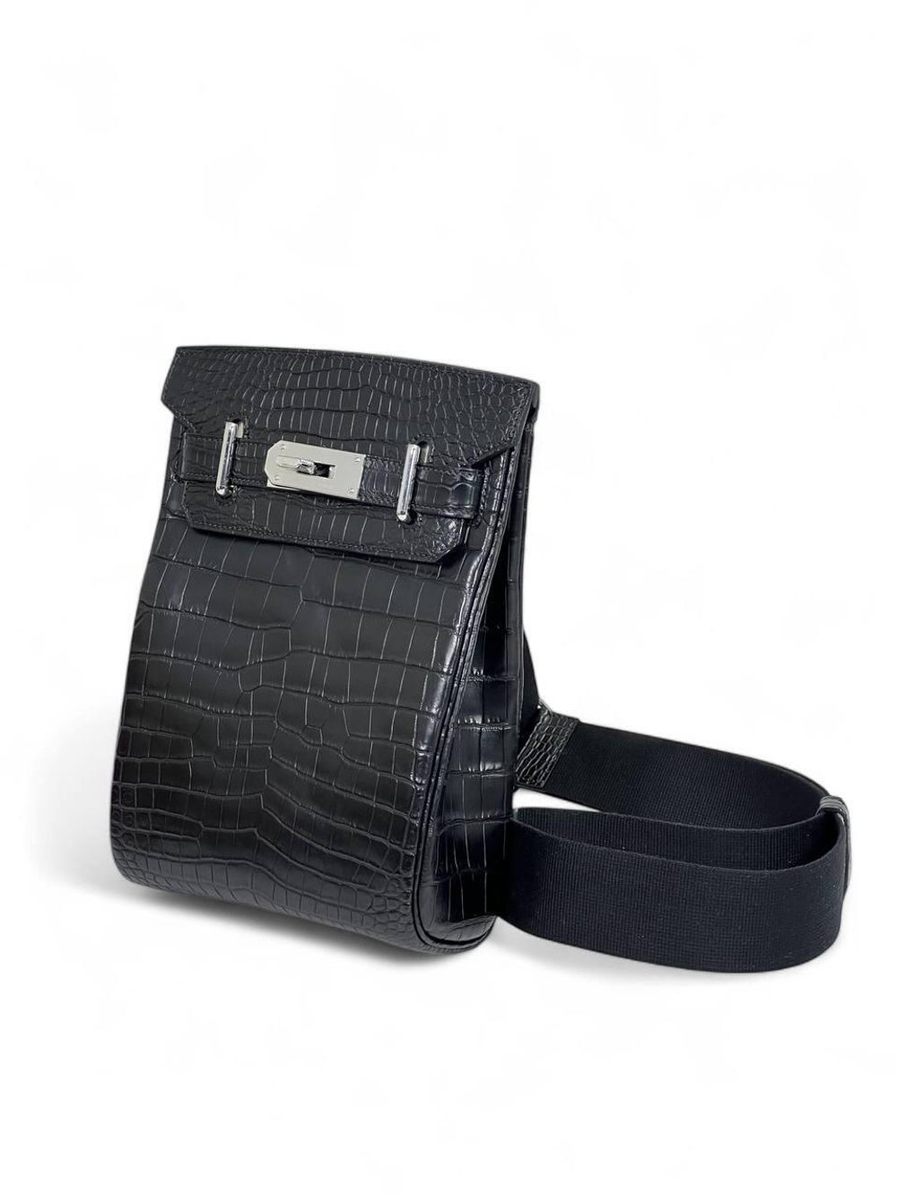 Сумка-слинг Hermes из кожи крокодила, арт. 477461448