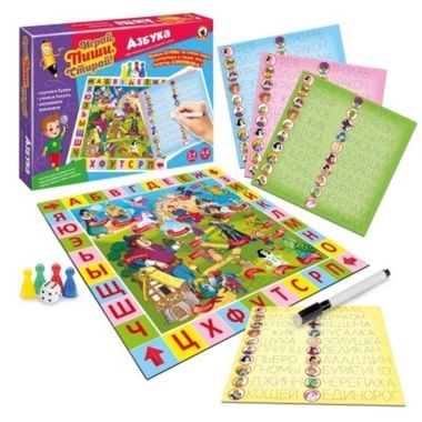Симба/Развивающие игры/Фокусы//Пиши стирай/Азбука/02666