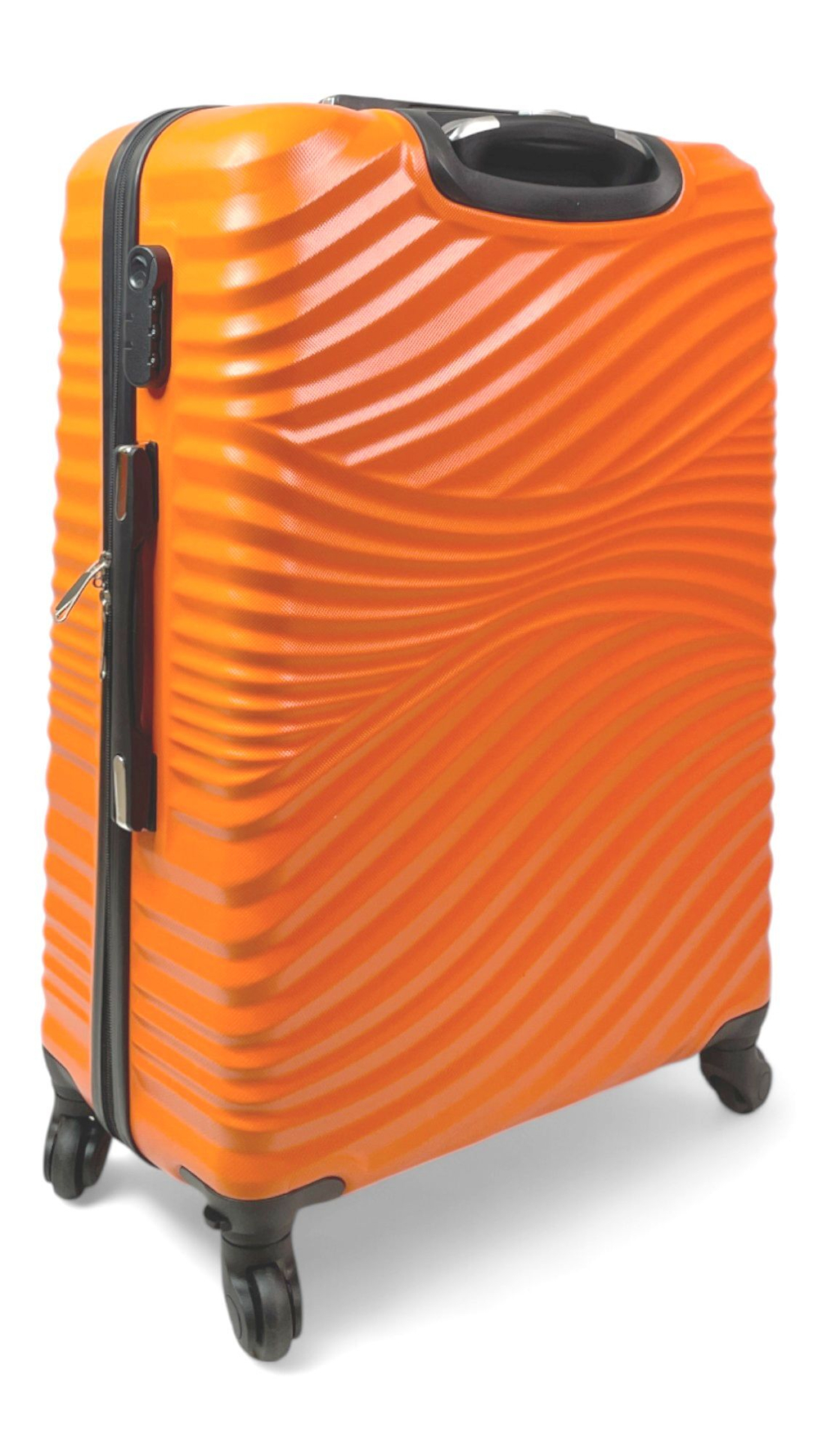 Большой чемодан Bon-Voyage Model Wave ABS, Оранжевый, L