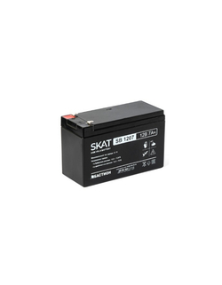 Аккумулятор БАСТИОН SKAT SB 1207 АКБ свинцово-кислотная тип AGM 12V 7Ач I зар.2,1 А, ножевые клеммы F1, гарантия - 18 месяцев (2533)