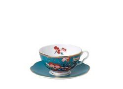 Wedgwood Чайная чашка с блюдцем Paeonia Blush Green 320 мл