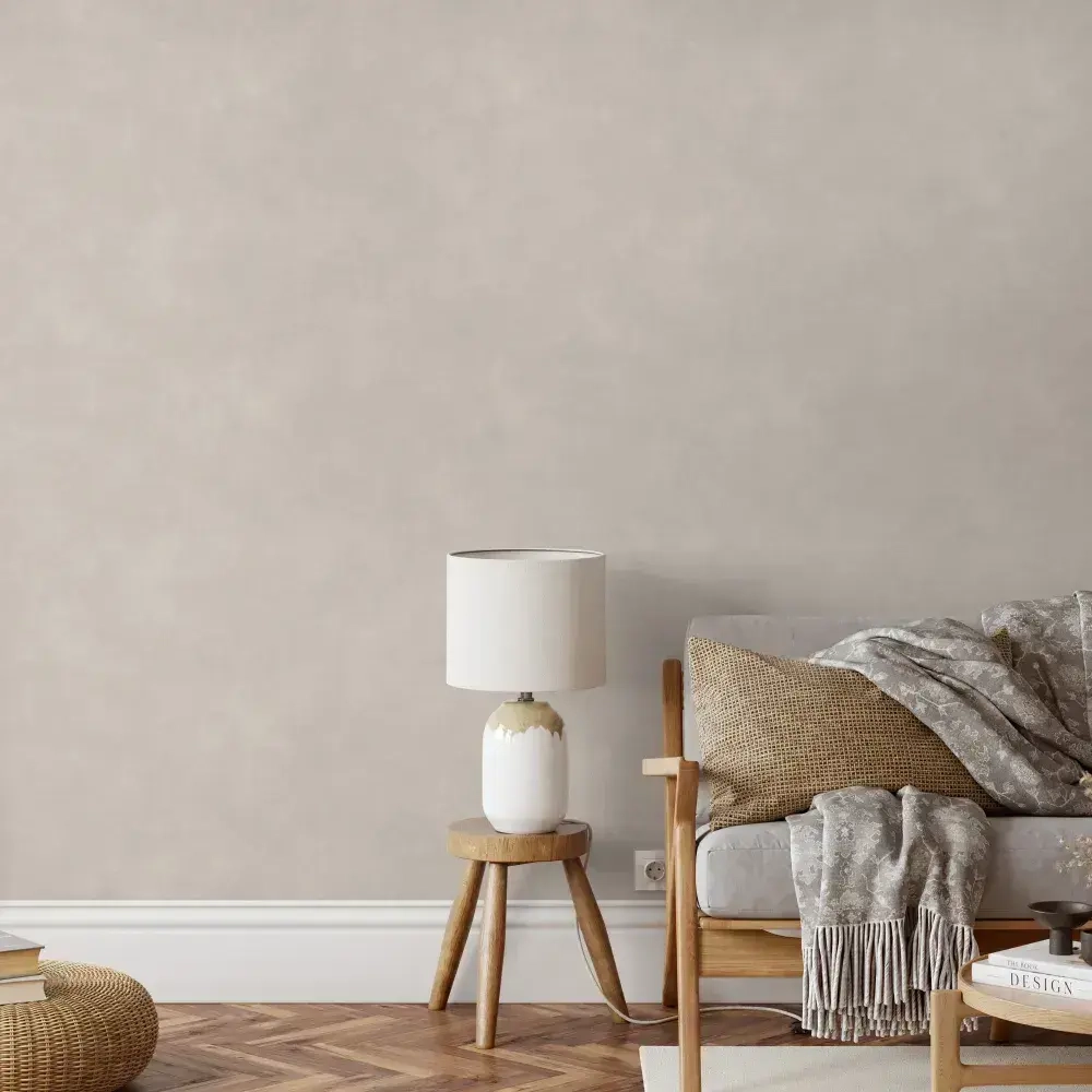 Обои флизелиновые 1.06, АНТИВАНДАЛЬНЫЕ WDT243-28, матовые с эффектом окрашенной стены, тауп, светло-коричневые