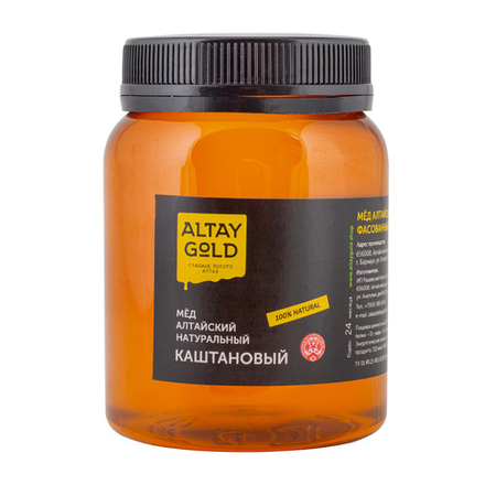 Мед Натуральный Каштановый Altaygold 500г