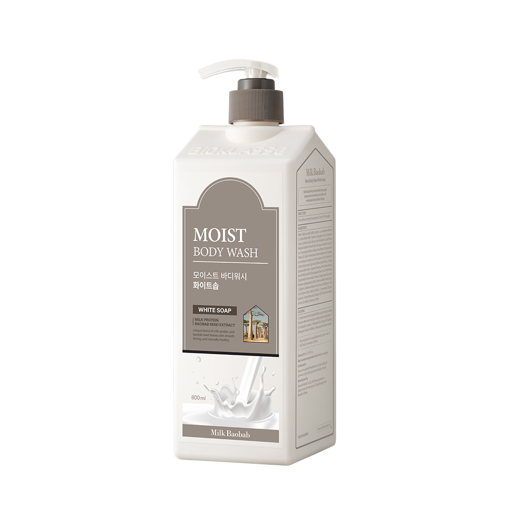 Moist Body Wash White Soap, 800 мл.