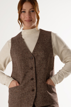 Жилет женский 4732з, кор.меланж #523КМ064732з
