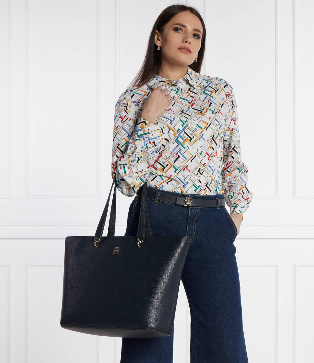 Сумка-шопер EMBLEM Tommy Hilfiger - темно-синий(AW0AW15178)