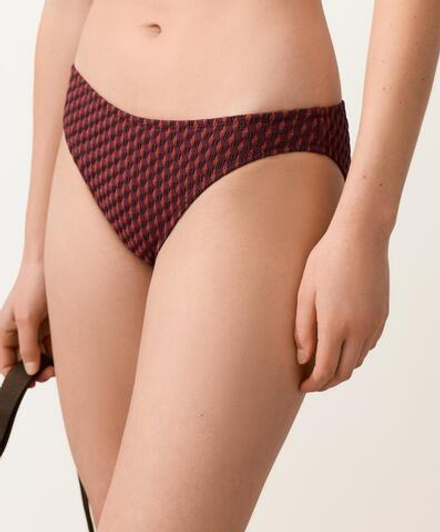 OYSHO Классические трусики-бикини с геометрическим жаккардовым узором, разноцветный