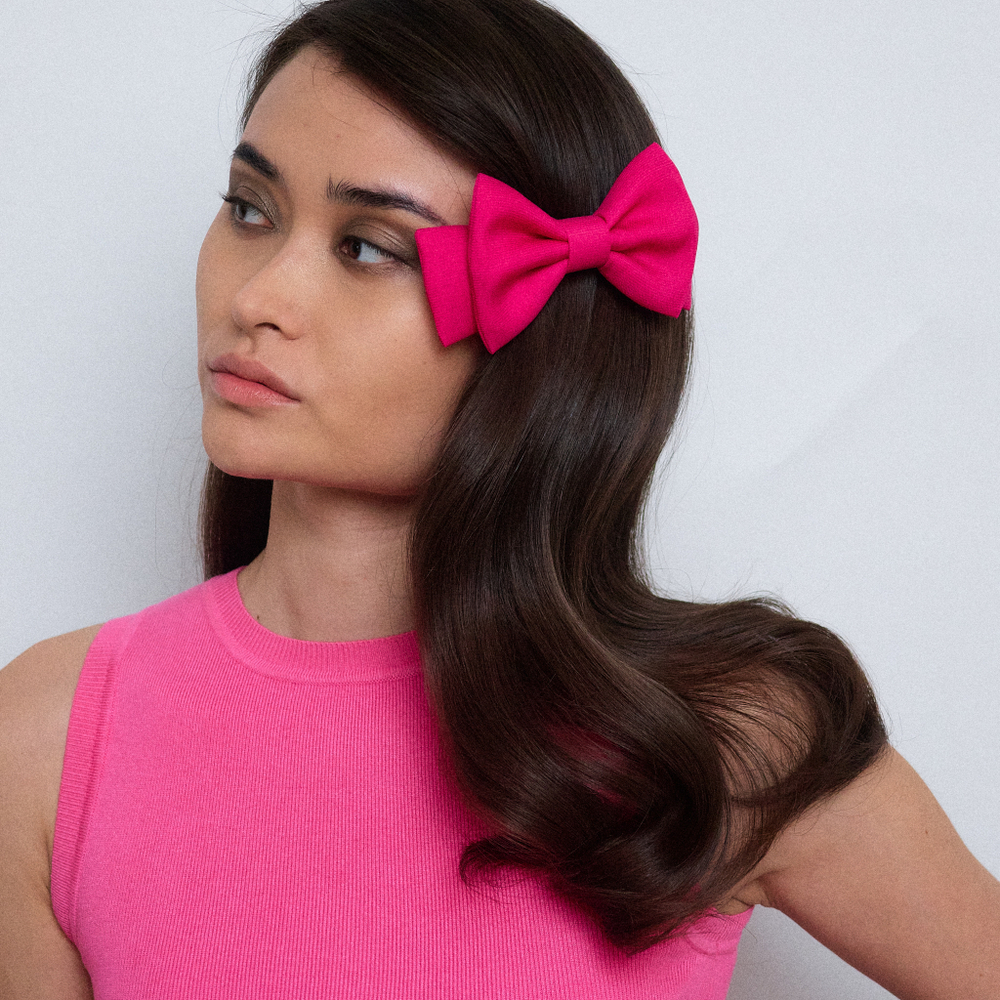 Бант "Балерина" мини розовый