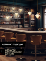 Подвесной винтажный лофт патрон E27 1м, Бронзовый