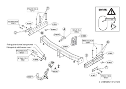 Фаркоп Brink (Thule) 513900 для Audi Q5 (2008 - )(паспорт и сертификат в комплекте)(без электрики)