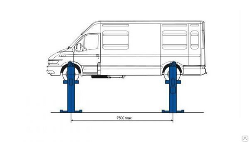 Четырехстоечный подъемник ДАРЗ П14-14
