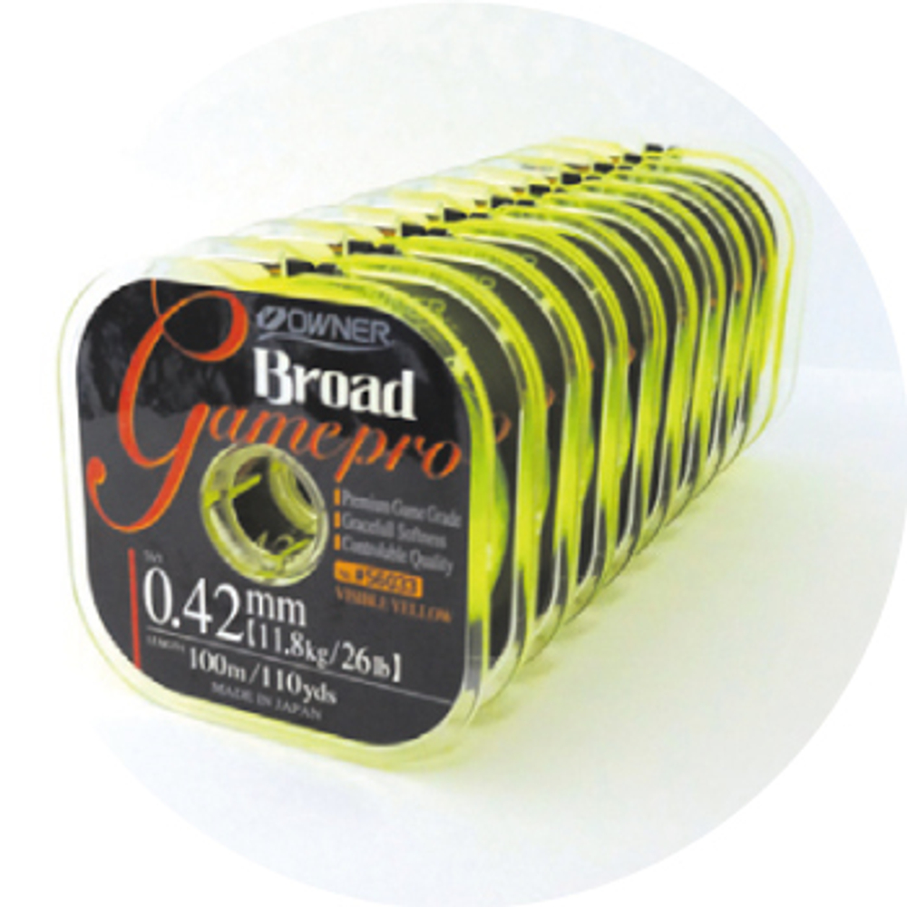 Леска Owner Broad Game Pro 0,22мм 100м Yellow