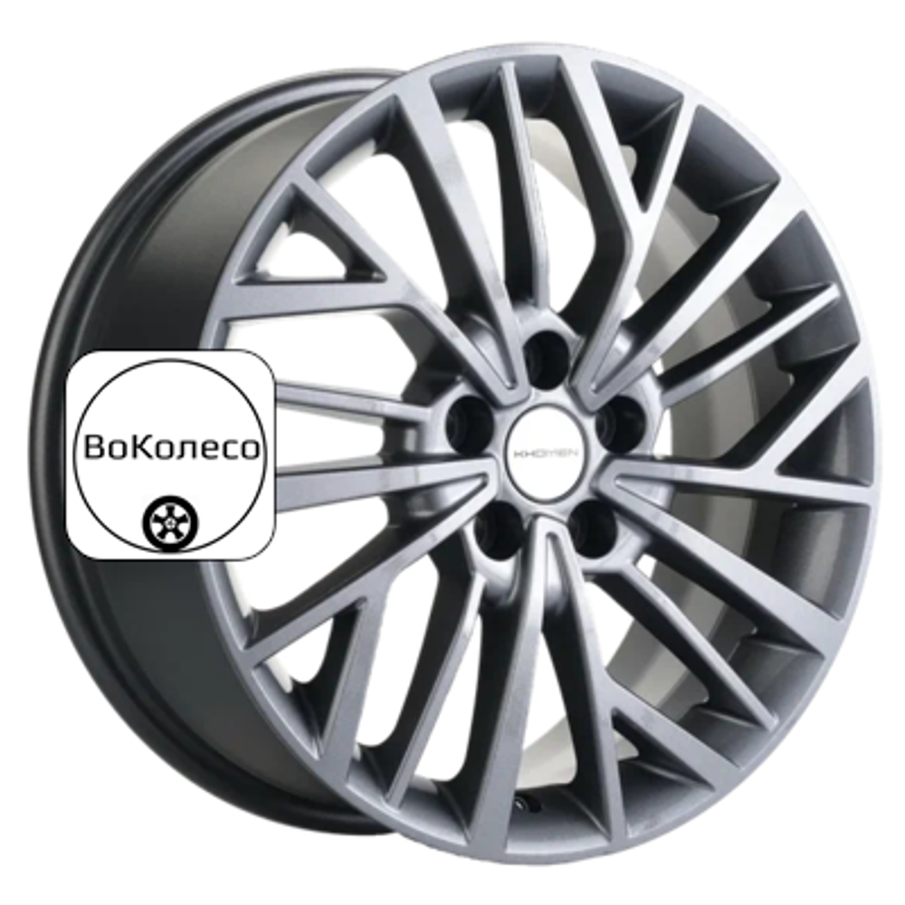 7x17/5x114,3 ET45 D66,1 KHW1717 (Teana/X-trail) Gray Khomen Wheels