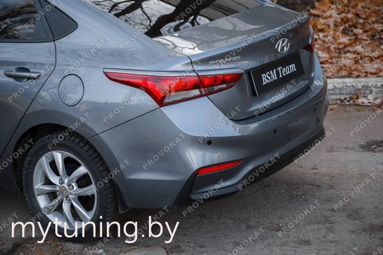 Реснички на задние фонари для Hyundai Solaris II