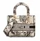 Сумка Dior Lady D-lite, модель среднего формата кремовый
