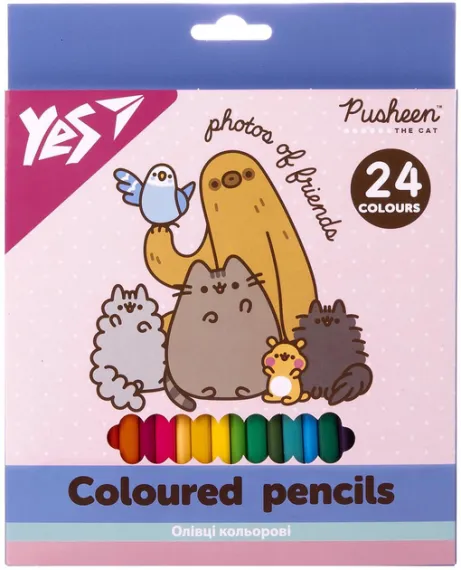Rəngli karandaş \ Цветные карандаши 24rəng 290771 Pusheen YES