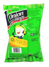 Чипсы луковые кольца Onion Rings, Корея, 40 гр.