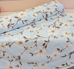 Перкаль (220 см), Нежные цветы на голубом