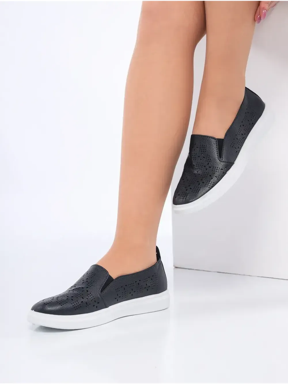 Мокасины летние с перфорацией