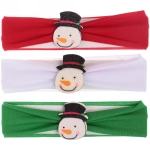 Повязка на голову детская «New Little Mi Mi - Снеговичок Бамби», микс 3 цвета, 4*16.5см