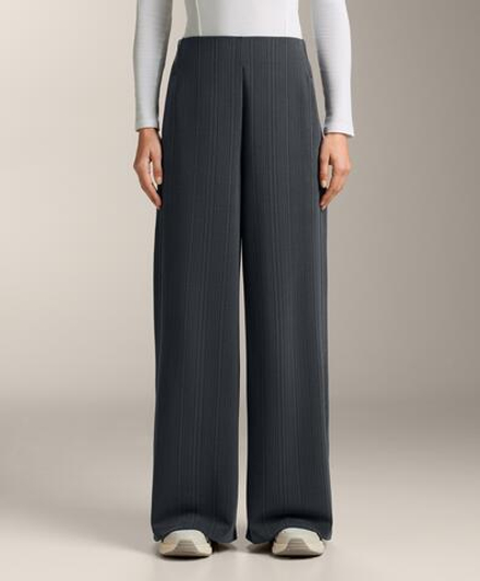 OYSHO Полосатые брюки с модалом, асфальтовый