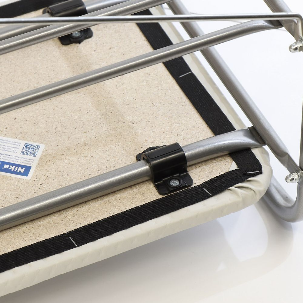 Полка для обуви, мет-л, 3 секц, 44х33х50 см, с сиден, сер, Nika, Б1/С