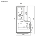 Шкаф-бонета морозильный Dazzl Omega H210 375