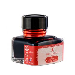 Чернила во флаконе Herbin 30 мл Moulin Rouge красные (13827T)