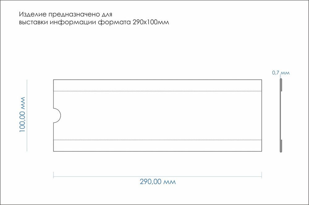 Карман информационный 290х100 №2