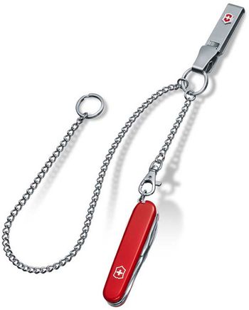 Подвеска на ремень Victorinox с короткой и длинной цепочкой карабин кольцо (4.1860)