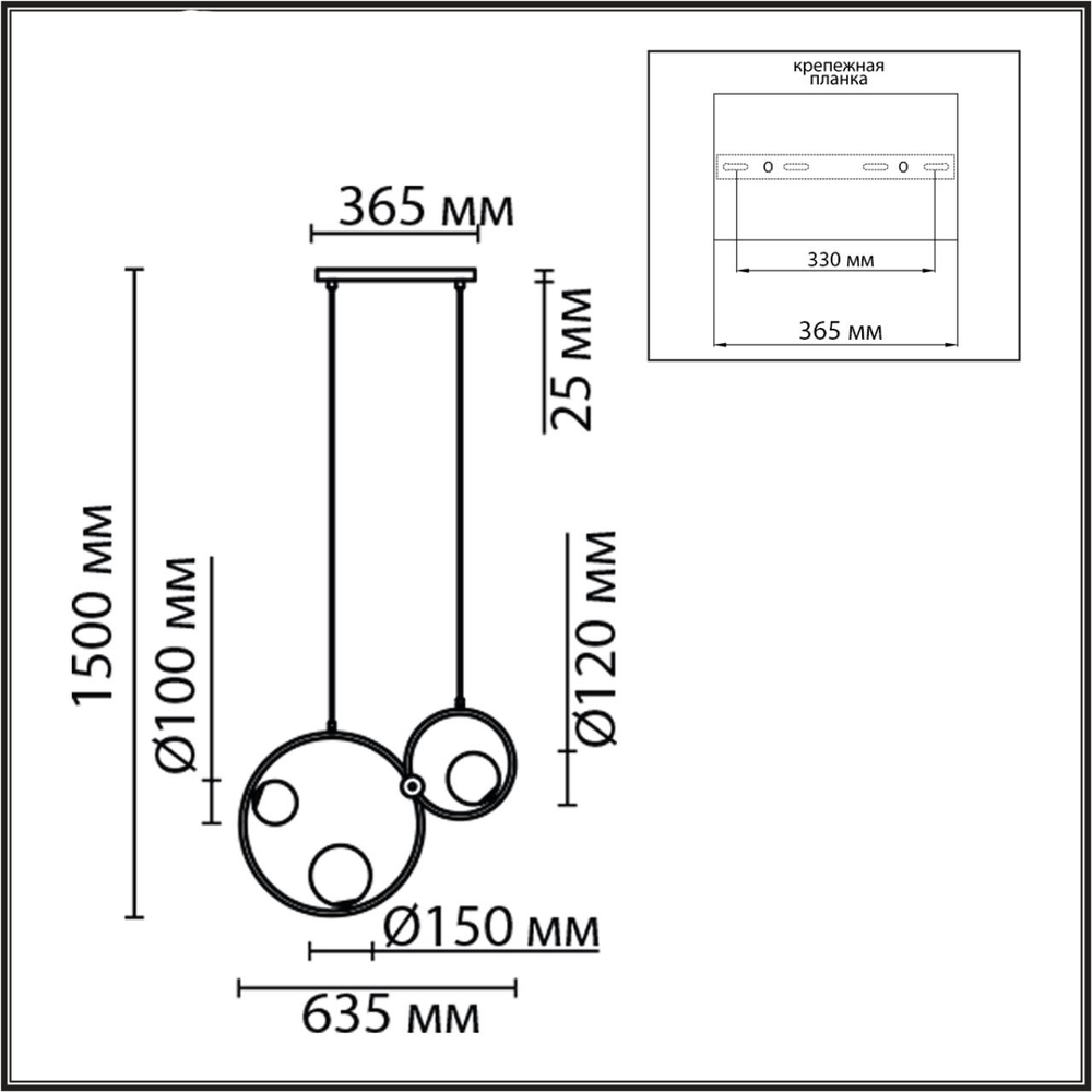 8036/3 LN Светильник G9 3*35Вт 220В IP20 MODERNI