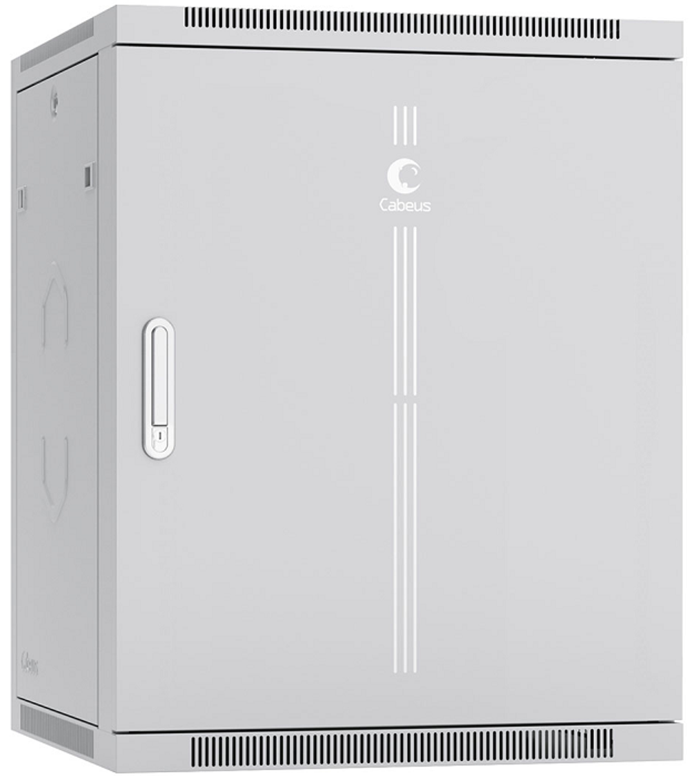 Шкаф настенный 19", 15U Cabeus SH-05F-15U60/60m-R