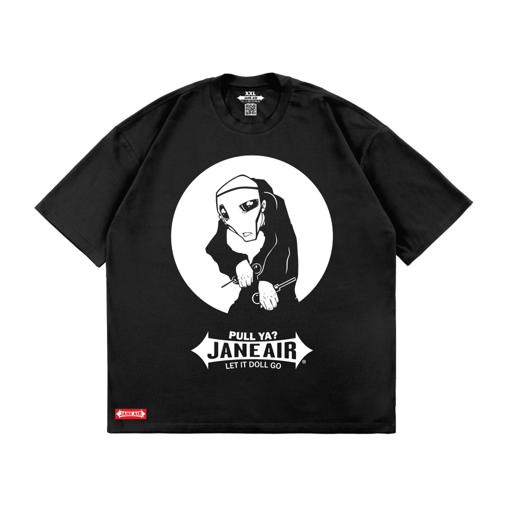 Футболка "Монк" OVERSIZE черная