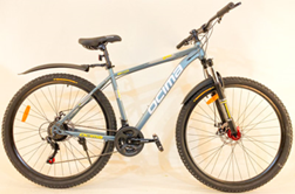 Велосипед Wolf 29" 21 скор (Shimano, диск. тормоз, блок вилки) Серый (W-610)