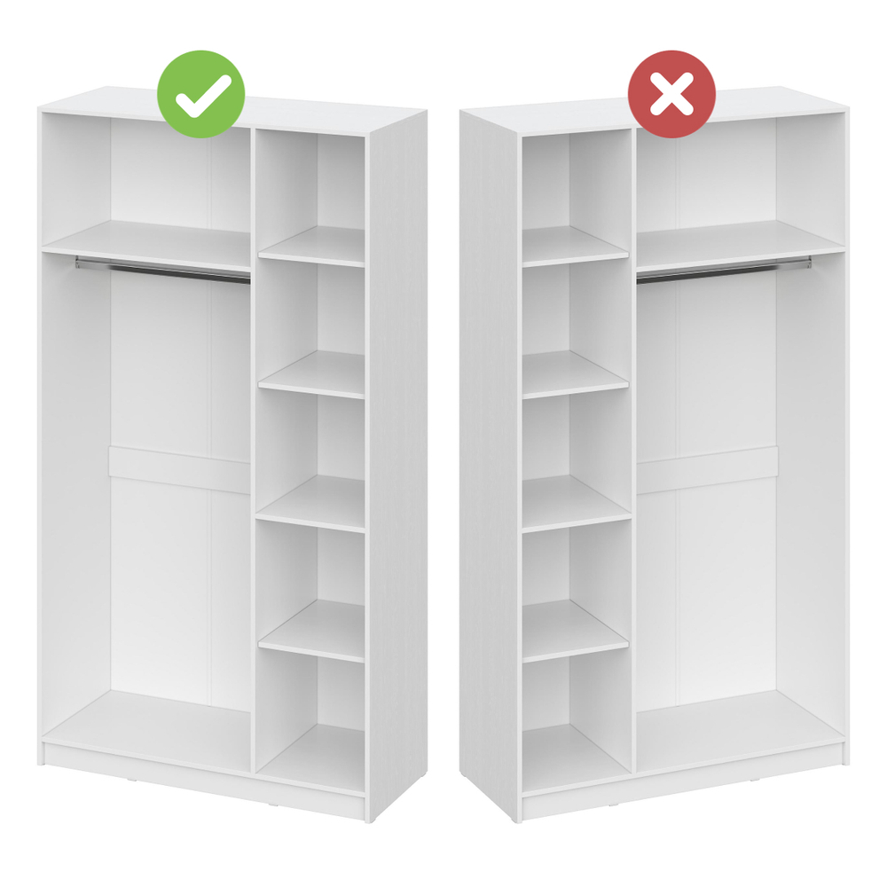 Шкаф Woodville Бирма ШК-1200 белое дерево, белое дерево