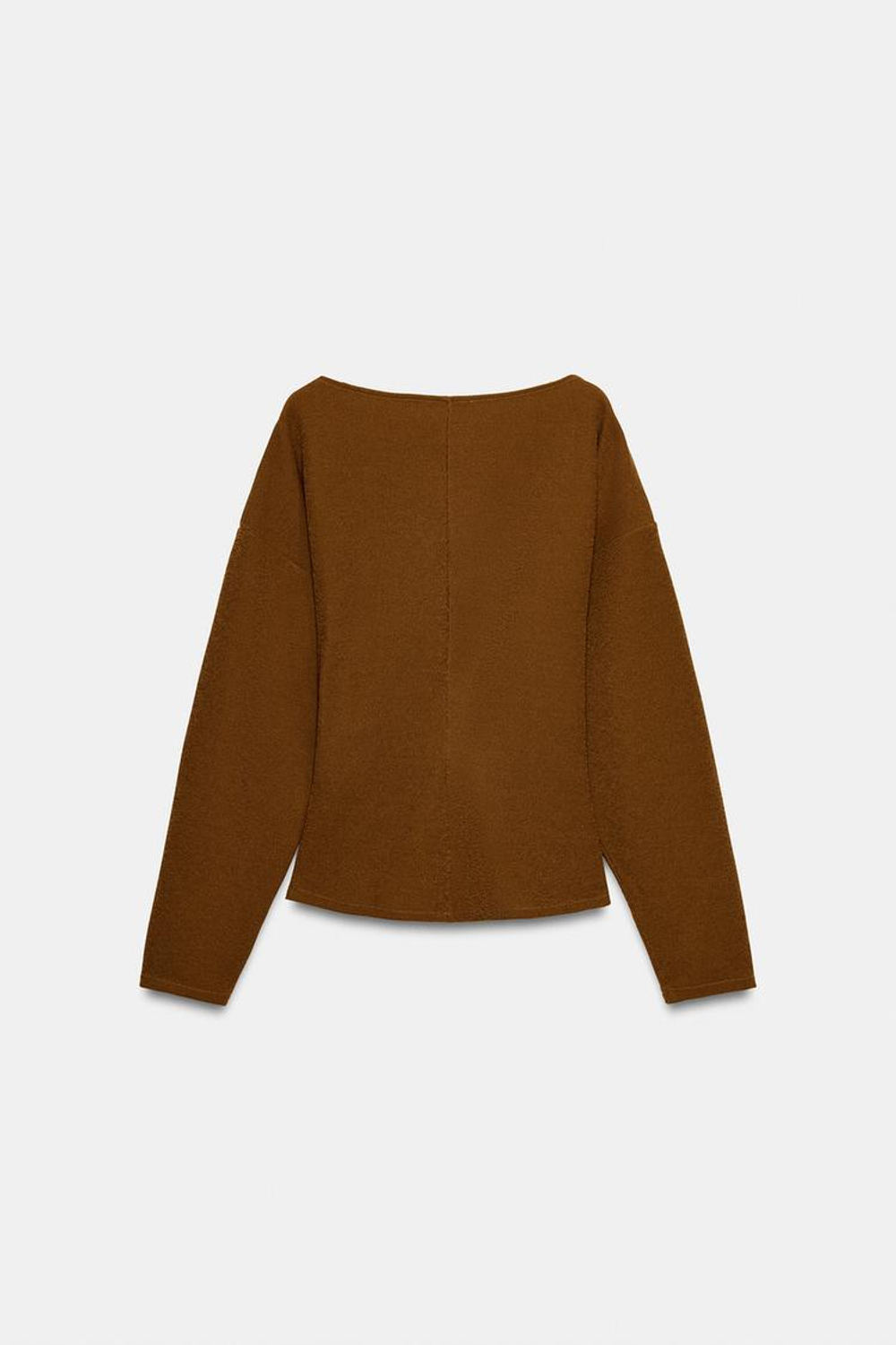 ZARA ФАКТУРНЫЙ ТОП С ПРЯЖКОЙ, ГОРЧИЧНЫЙ