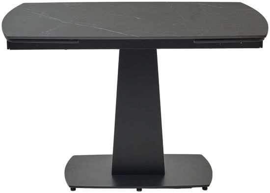 Стол BALDE 140 MATT BLACK MARBLE SOLID CERAMIC / BLACK