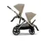 Прогулочная коляска для двойни Cybex Gazelle S TPE Almond Beige