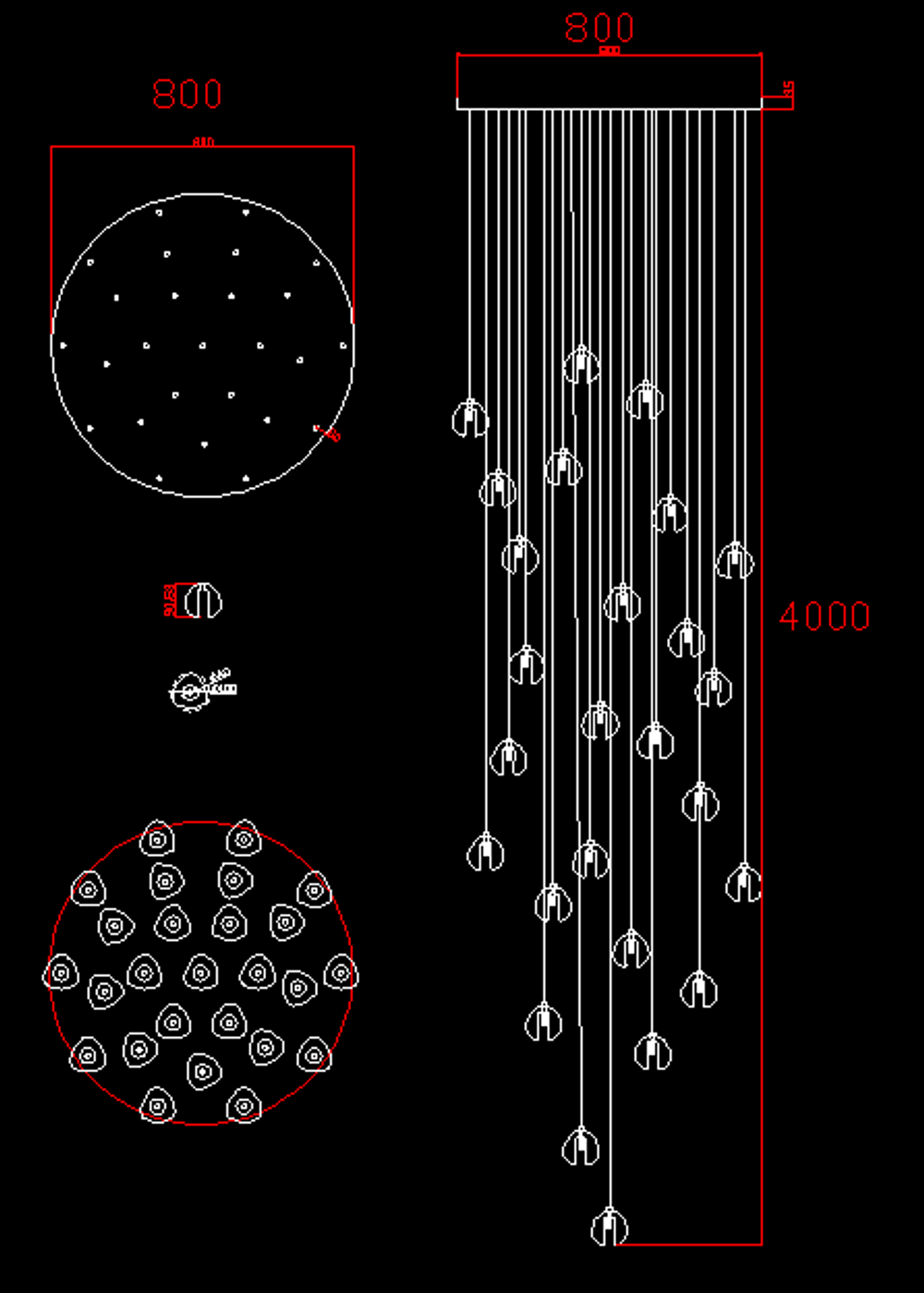 люстра Bocci 14.26 Random D60