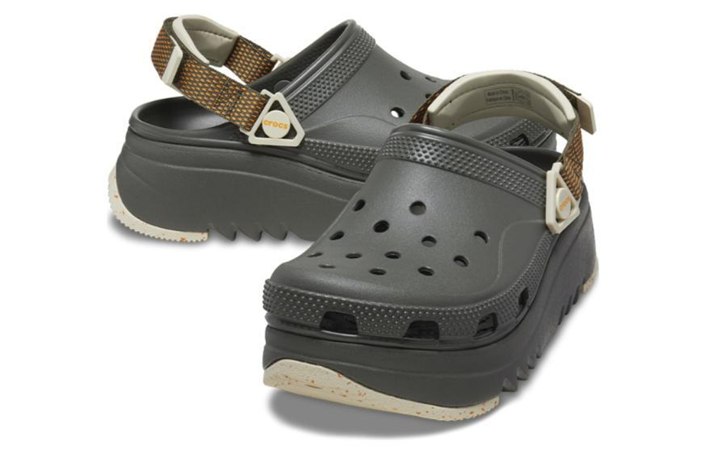 Crocs Crocs non-slip wear-resistant hole shoes for men and women the same dark gray