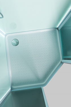 Душевая кабина Esbano (Эсбано) L100PR, с низким поддоном, с электрикой и LED освещением, 100х100х210