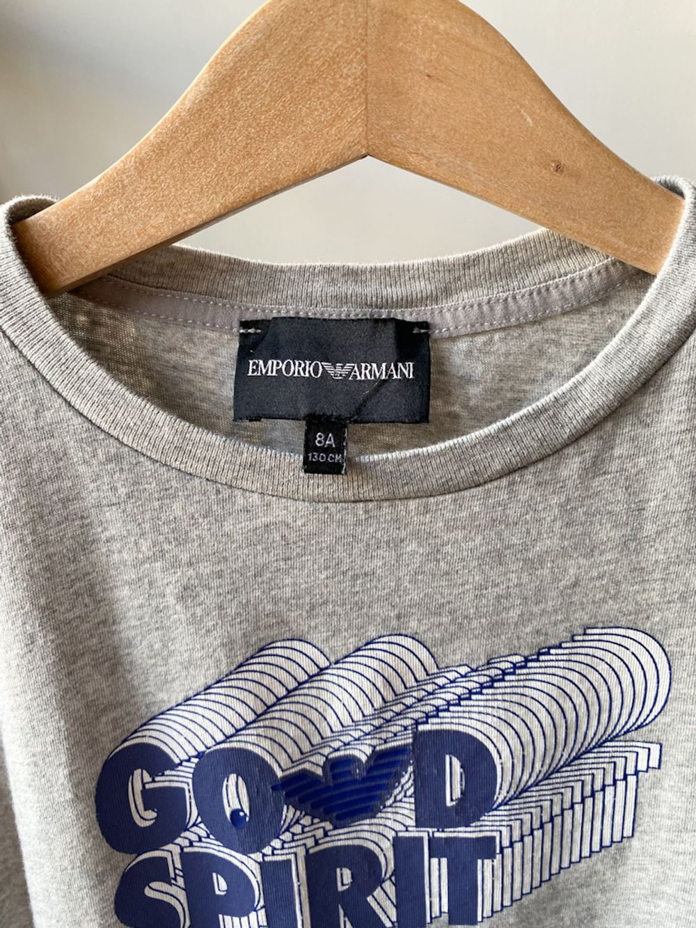 Хлопковая футболка Emporio Armani, 128