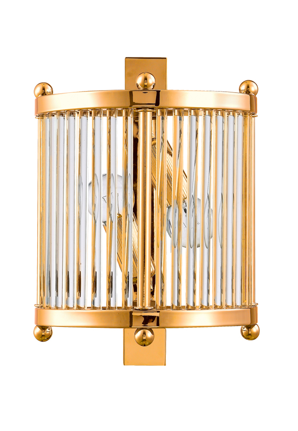 Бра Crystal Lux TADEO AP2 GOLD/TRANSPARENTE