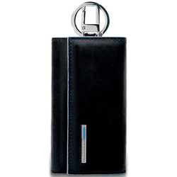 Ключница Piquadro Black Square PC1397B3/N черный натуральная кожа