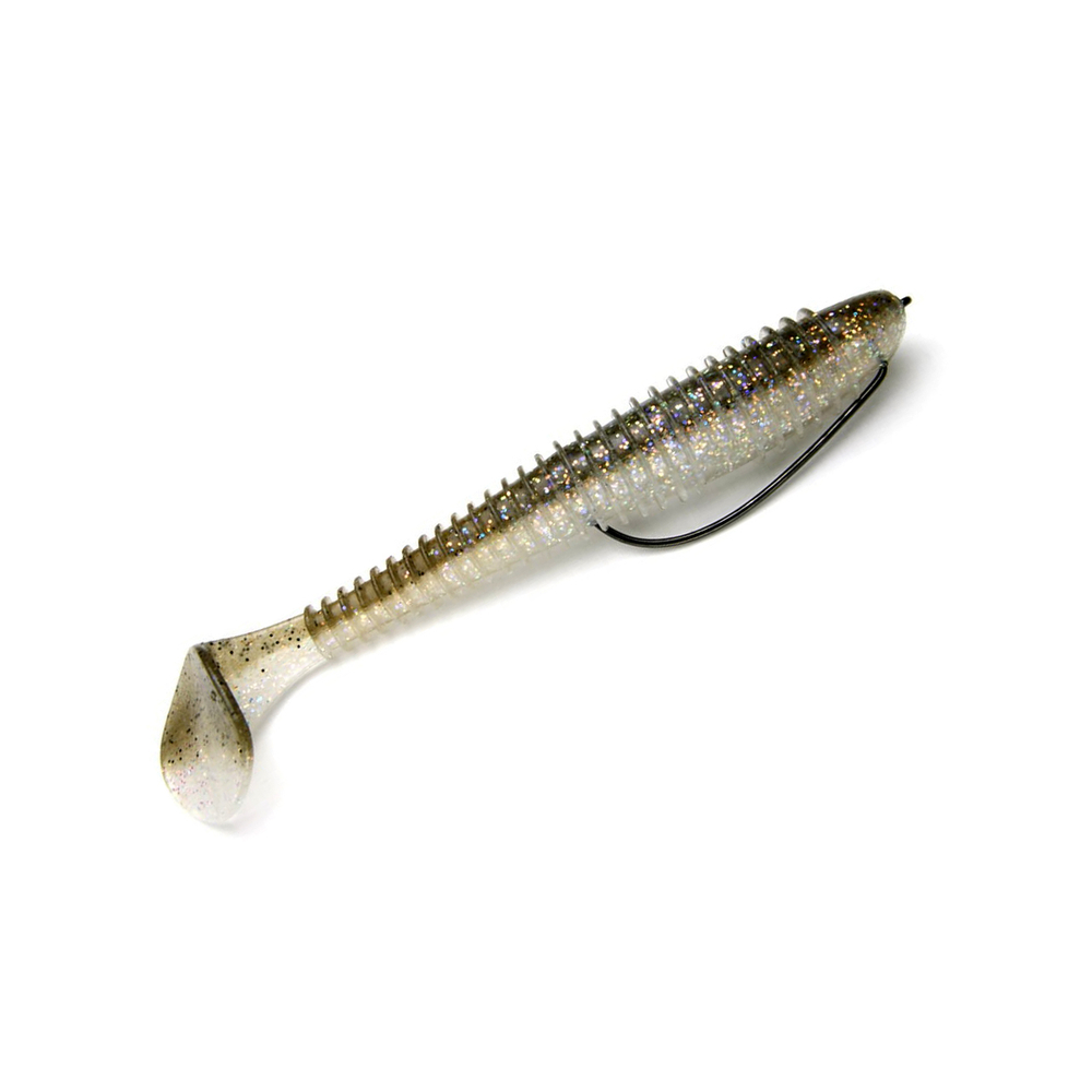 Приманка силиконовая Keitech Swing Impact FAT 4.3", 10,3г цвет #401 Green Pumpkin / Chartreuse