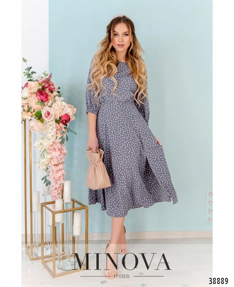 Платье 3142-серый Minova