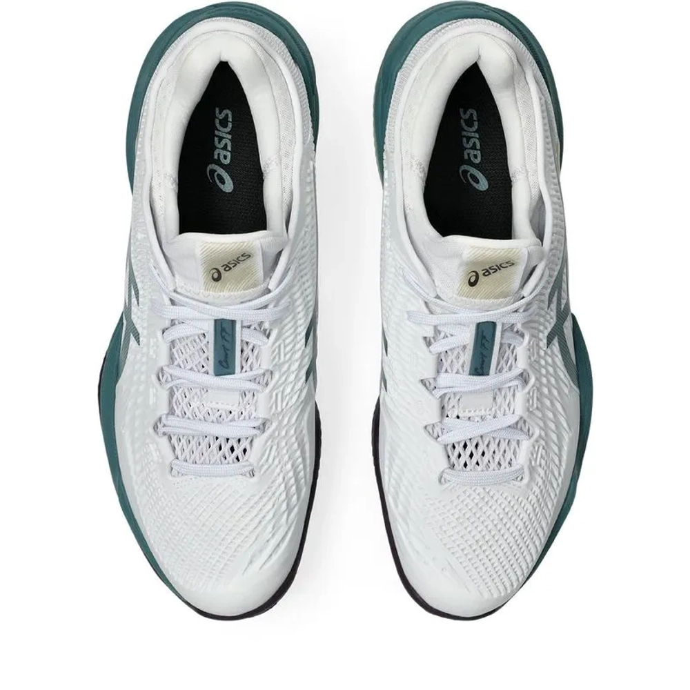 Мужские кроссовки теннисные Asics Court FF 3 Clay - white/foggy teal