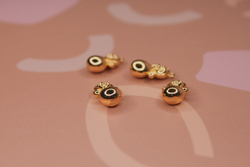 Подвеска неваляшка 20х9 мм позолота