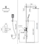 Душевая система AltroBagno Lamberto 040105 MB
