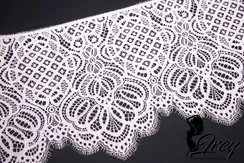 01-58 Кружево шантильи 25 см, пудра